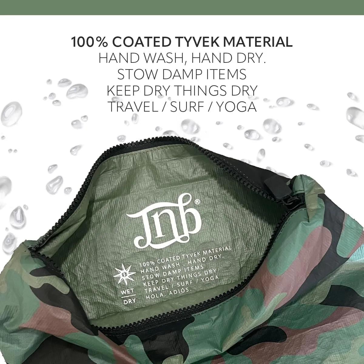 100% Coated Tyvek Material, Beach Pouch, Waterproof Pouch for Beach, Makeup Pouch, Wet Dry Bag,Clutch