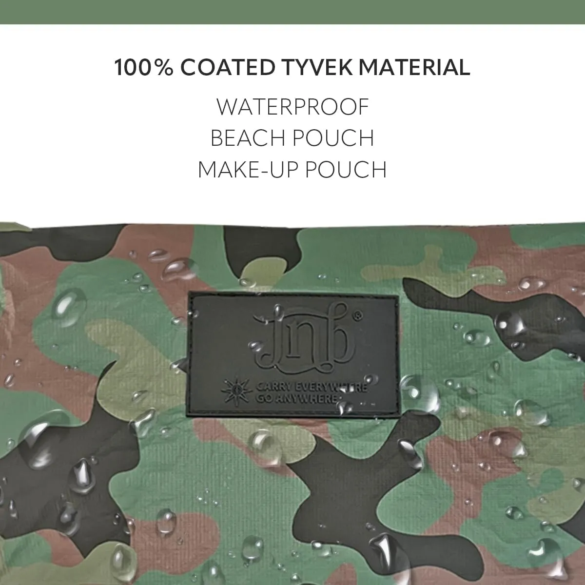 100% Coated Tyvek Material, Beach Pouch, Waterproof Pouch for Beach, Makeup Pouch, Wet Dry Bag,Clutch