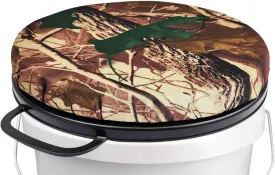 5 Gallon Bucket Seat, 360 Degree Swivel Bucket Lid Padded with Memory Foam, Bucket Seat Cover Used for Hunting Gardening and Camping Fishing.