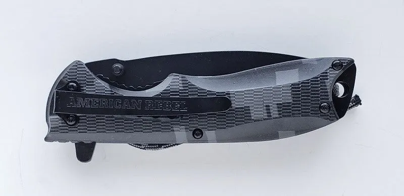 American Rebel Folding Knife with Camo Grip