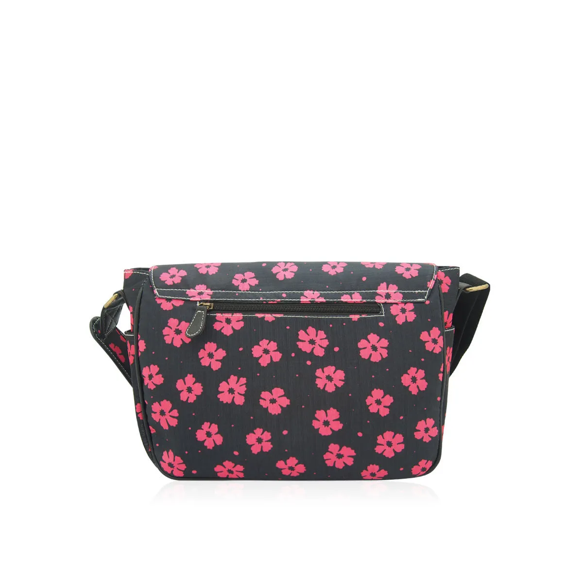 Anna Smith Delilah Pink Flower Satchel Bag