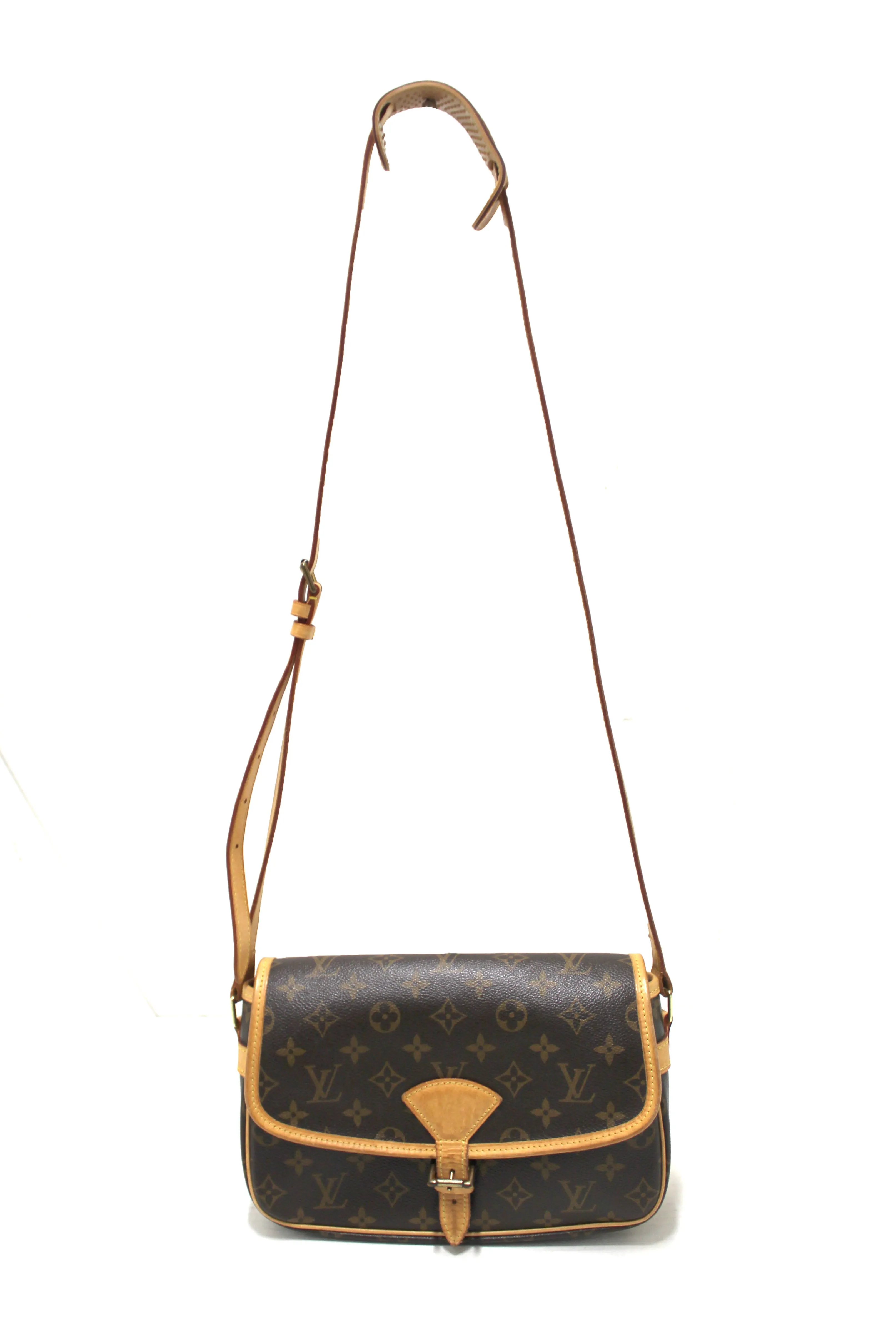 Authentic Louis Vuitton Classic Monogram Sologne Messenger Bag