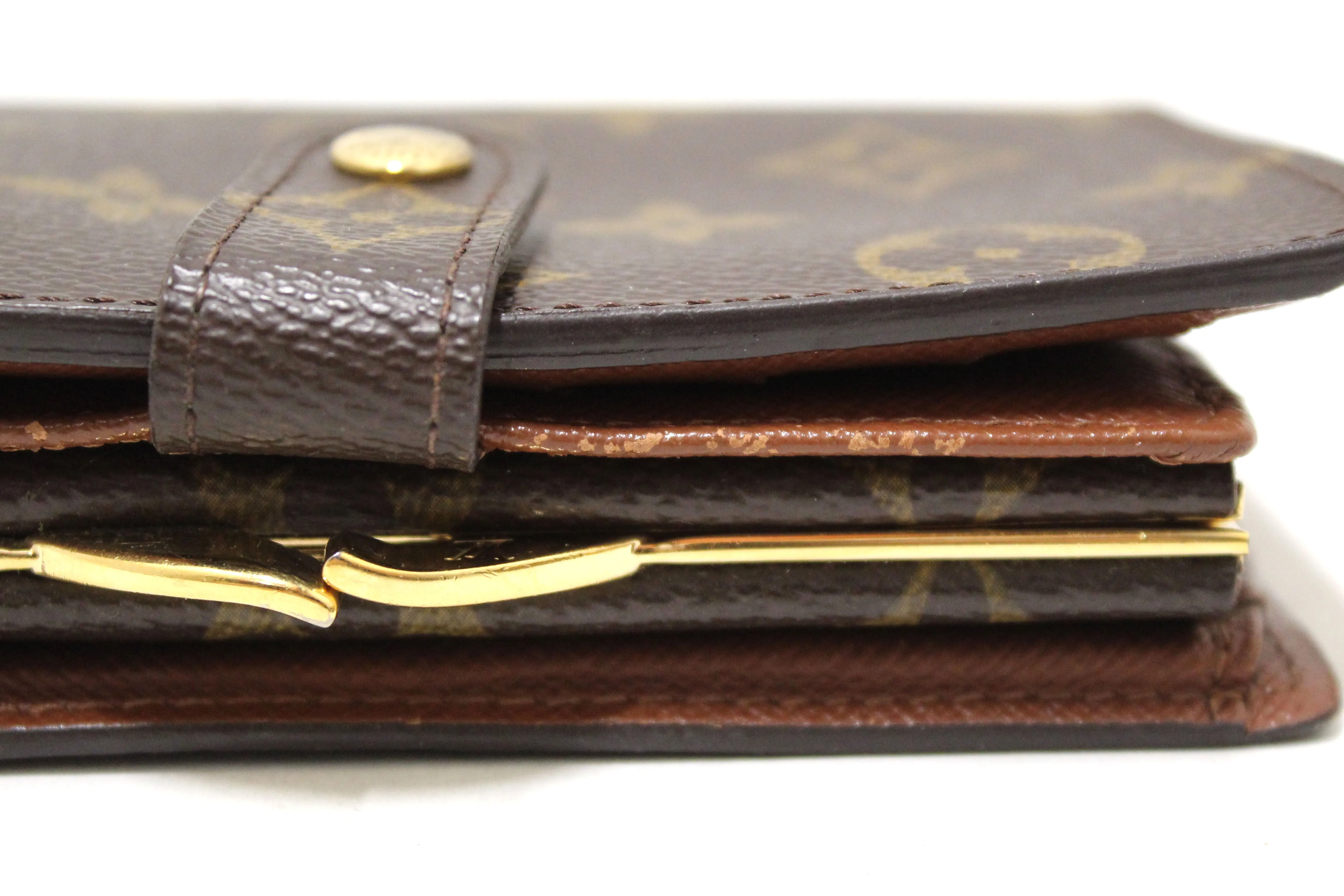 Authentic Louis Vuitton Monogram Canvas French Wallet