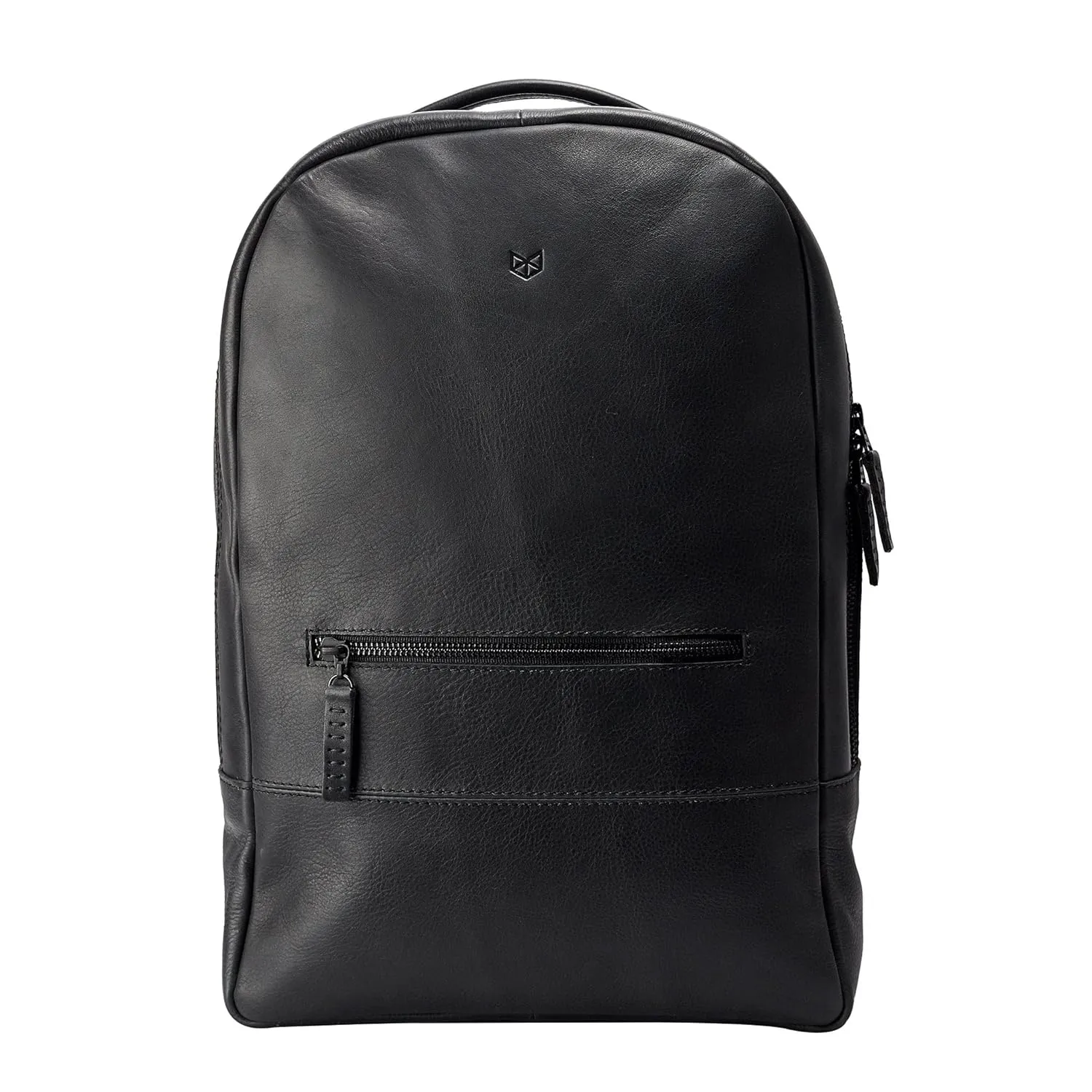 Backpack Laptop for Men, Black Handmade Travel Bag Daypack, Minimalist Camera Rucksack, Designer Work Bookbag, Urban City Weekender. Mens Gift