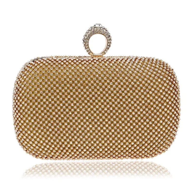 Black Crystal Evening Clutch