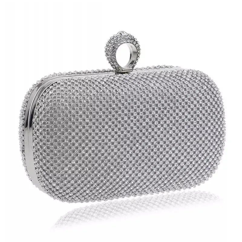 Black Crystal Evening Clutch