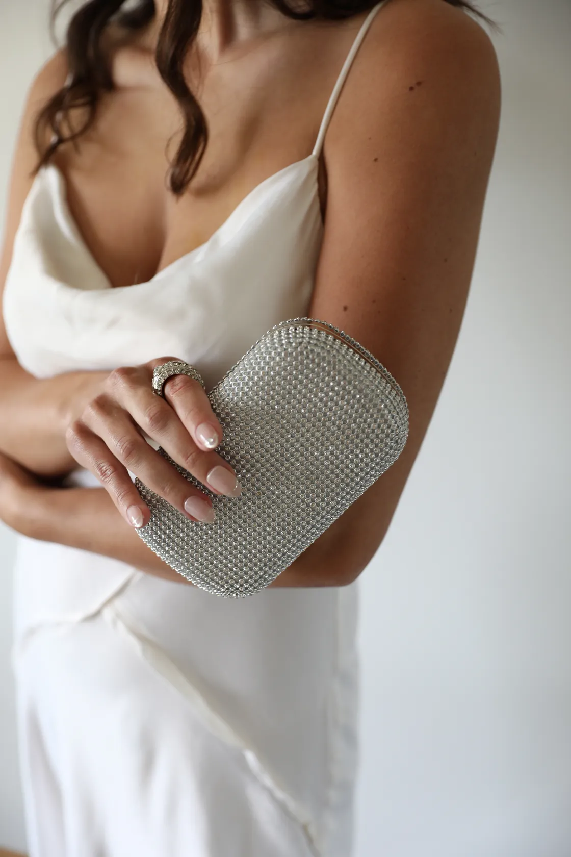 Black Crystal Evening Clutch