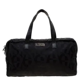 Black Nylon Satchel