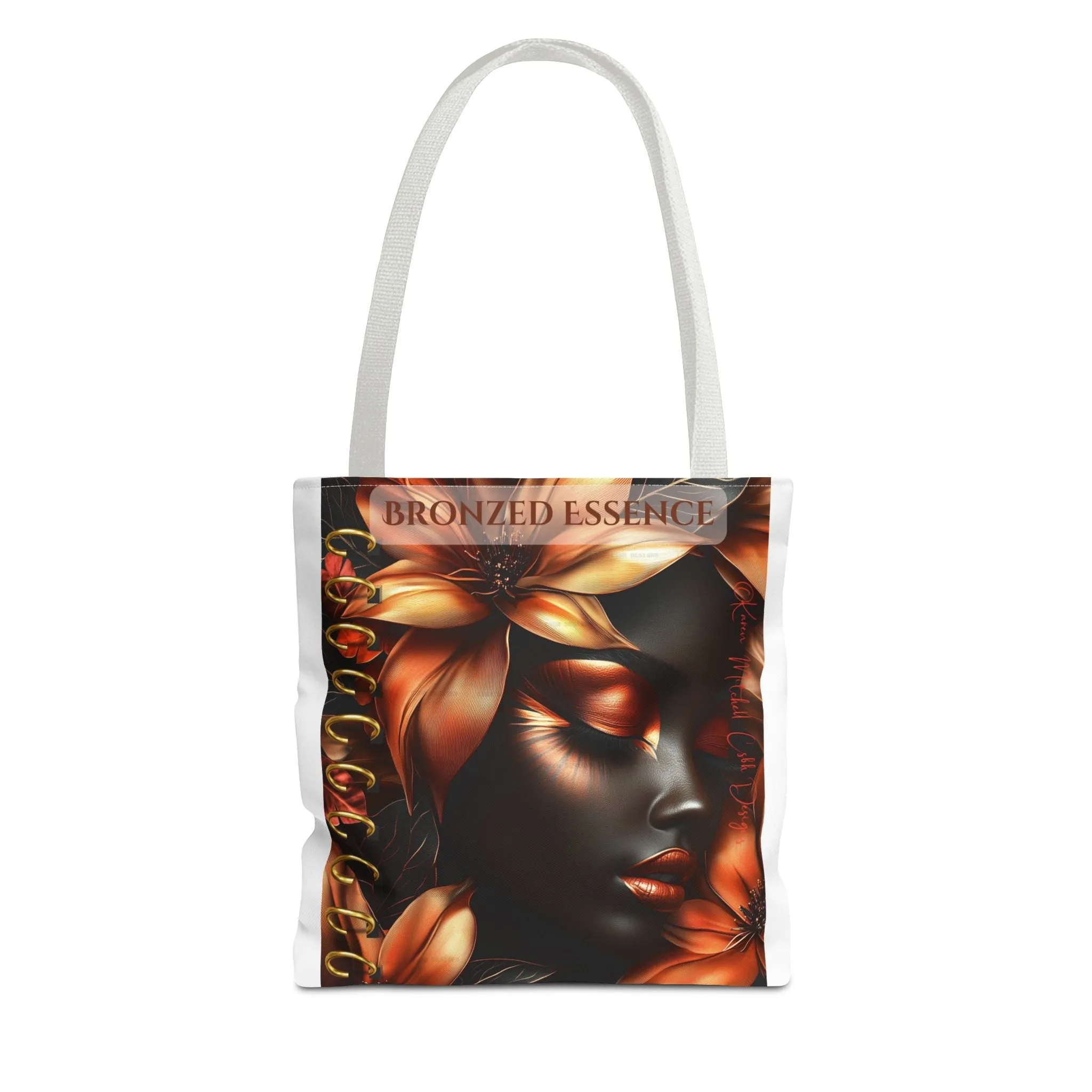 Bronzed Essence Floral Tote Bag - Stylish & Chic, Perfect for Every Occasion