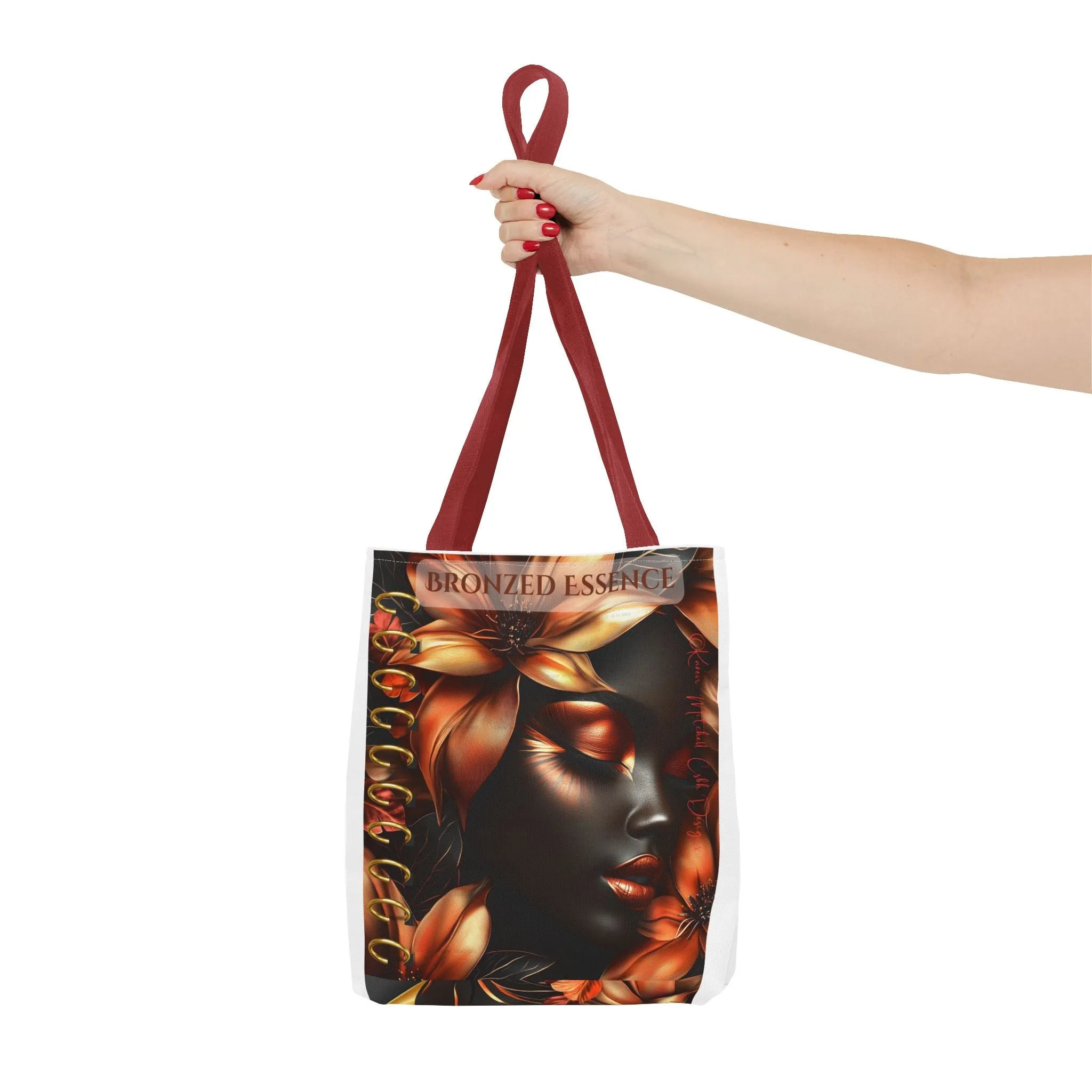 Bronzed Essence Floral Tote Bag - Stylish & Chic, Perfect for Every Occasion