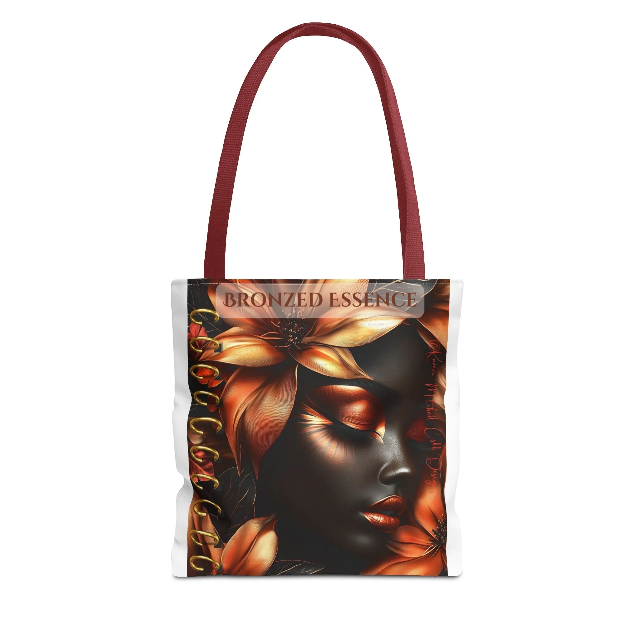 Bronzed Essence Floral Tote Bag - Stylish & Chic, Perfect for Every Occasion