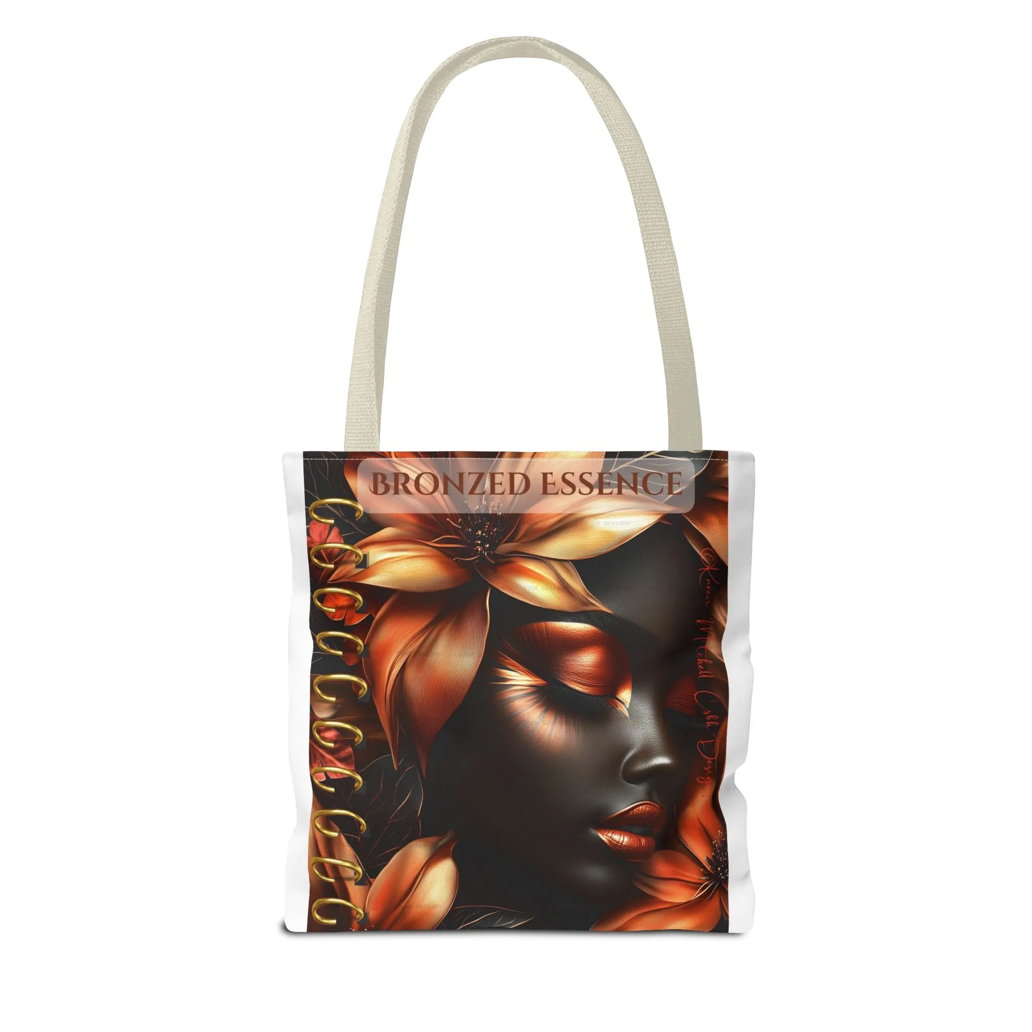 Bronzed Essence Floral Tote Bag - Stylish & Chic, Perfect for Every Occasion