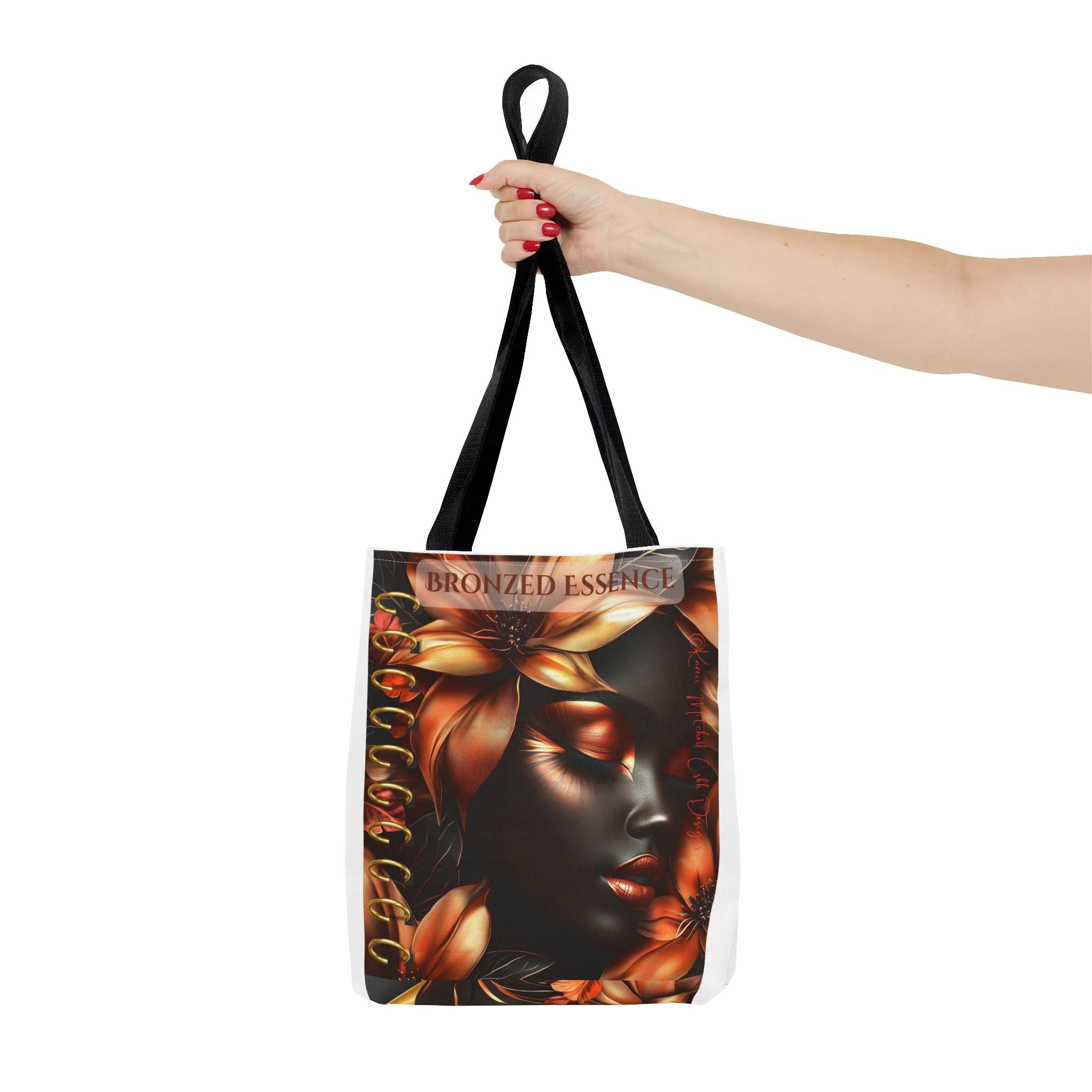 Bronzed Essence Floral Tote Bag - Stylish & Chic, Perfect for Every Occasion