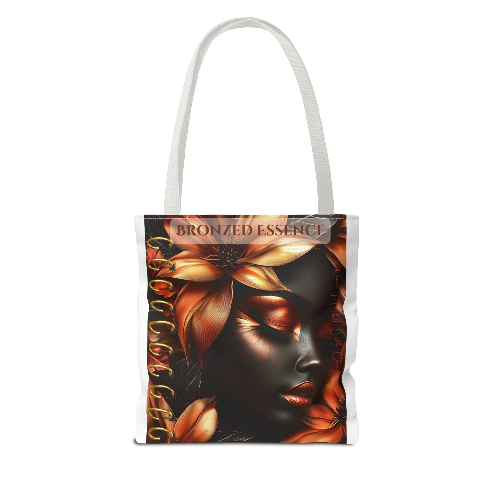 Bronzed Essence Floral Tote Bag - Stylish & Chic, Perfect for Every Occasion