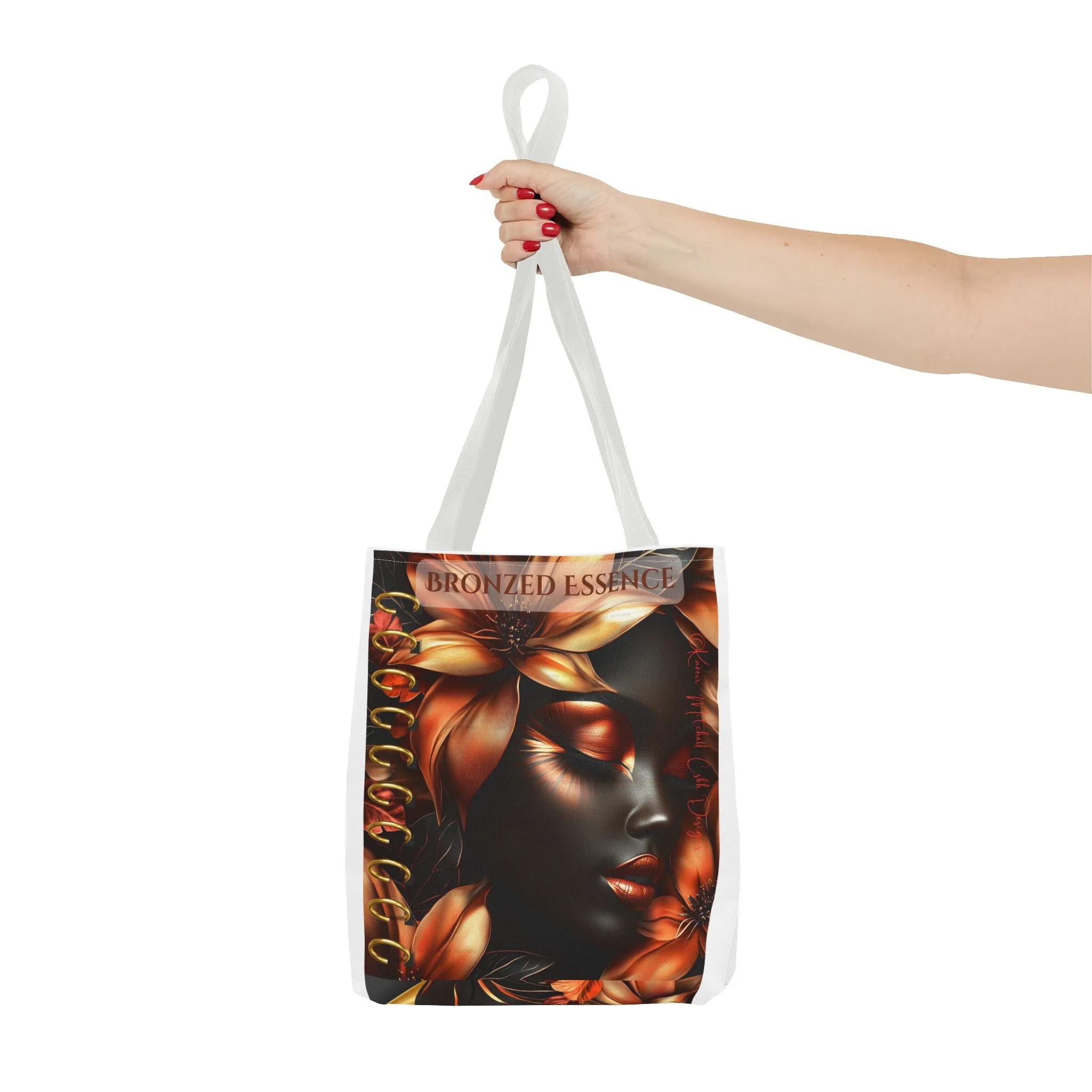 Bronzed Essence Floral Tote Bag - Stylish & Chic, Perfect for Every Occasion