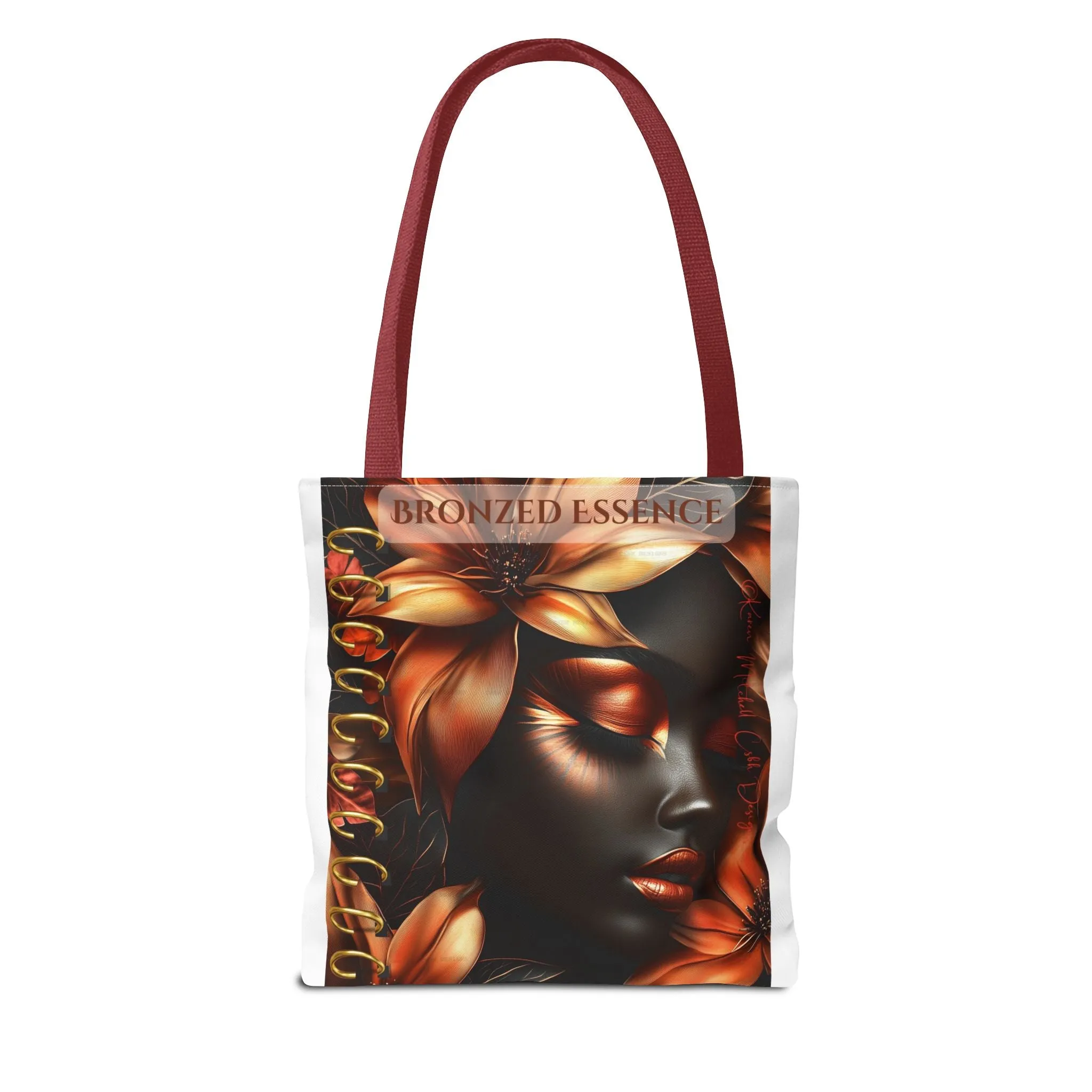 Bronzed Essence Floral Tote Bag - Stylish & Chic, Perfect for Every Occasion