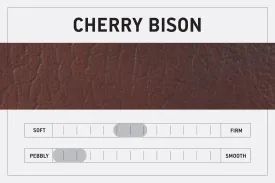 BUCHANAN LEATHER TOTE BAG | BRIEFCASE - CHERRY BISON