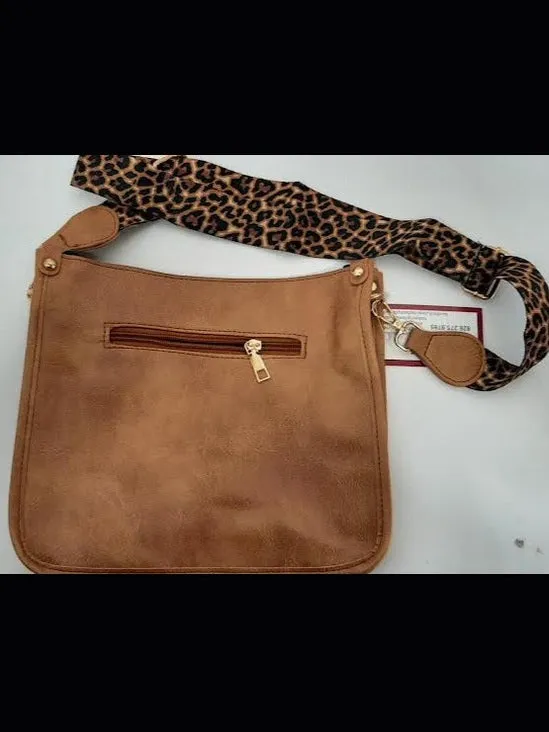 Bucket Bag - Crossbody - Guitar Strap - Faux Leather - Women's - 11w x 9.25-Light Tan
