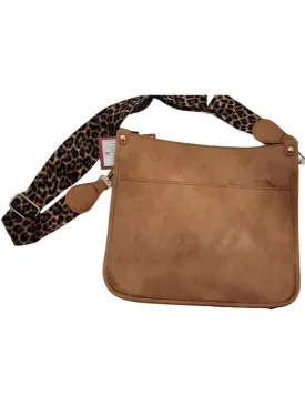 Bucket Bag - Crossbody - Guitar Strap - Faux Leather - Women's - 11w x 9.25-Light Tan
