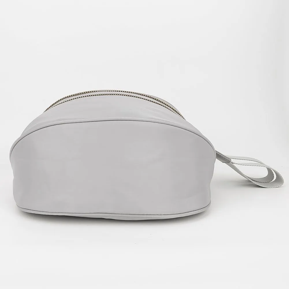 Bum Bags for Women Nylon Crossbody Bag Solid Spacious Cresent Sling Belt Half Moon Purse with Adjustable Strap Trendy Satchel