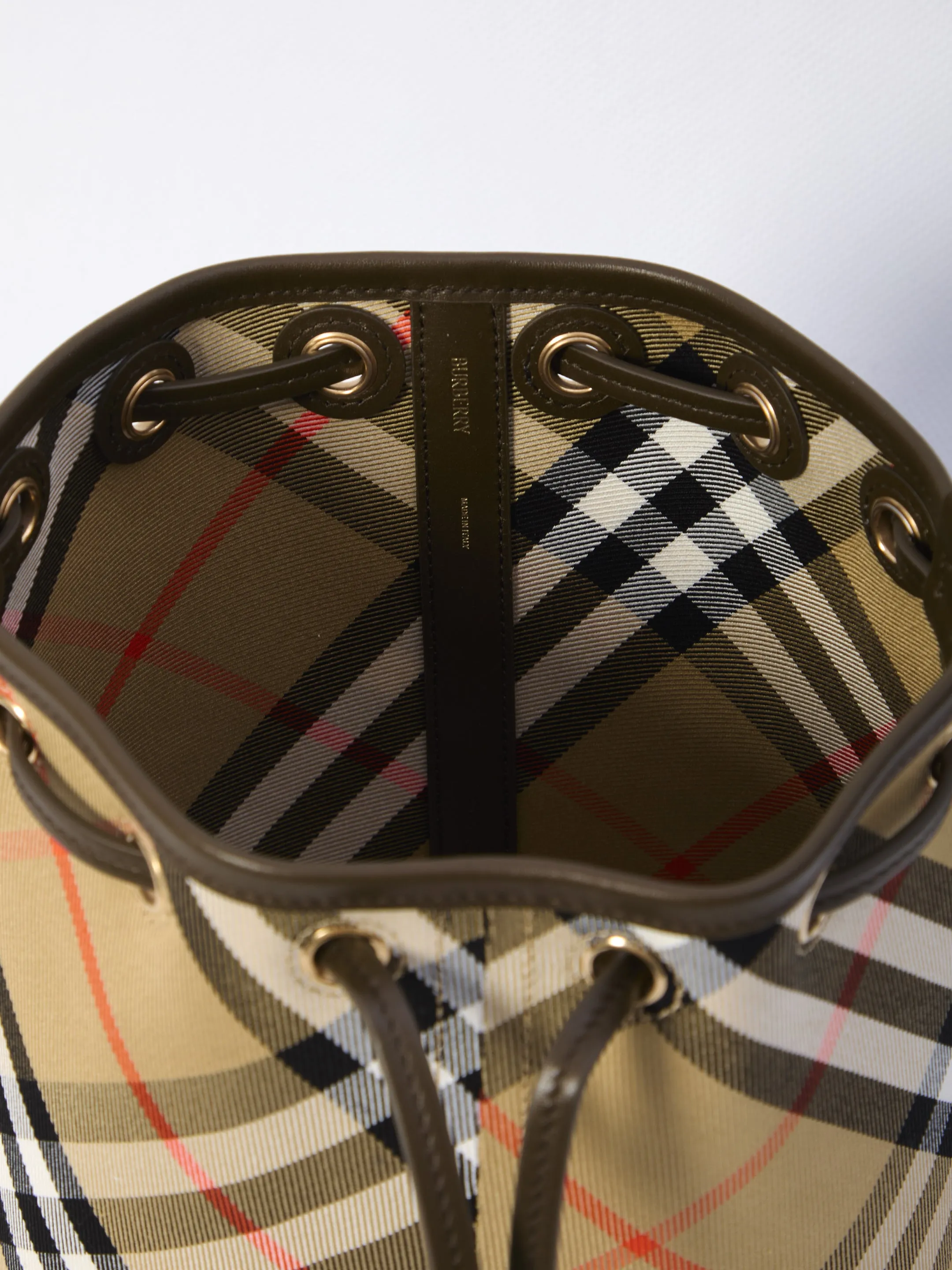 Burberry Check Bucket Bag