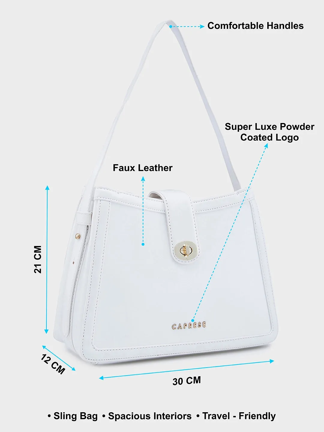 Caprese Aurora Satchel Small Pink Handbag