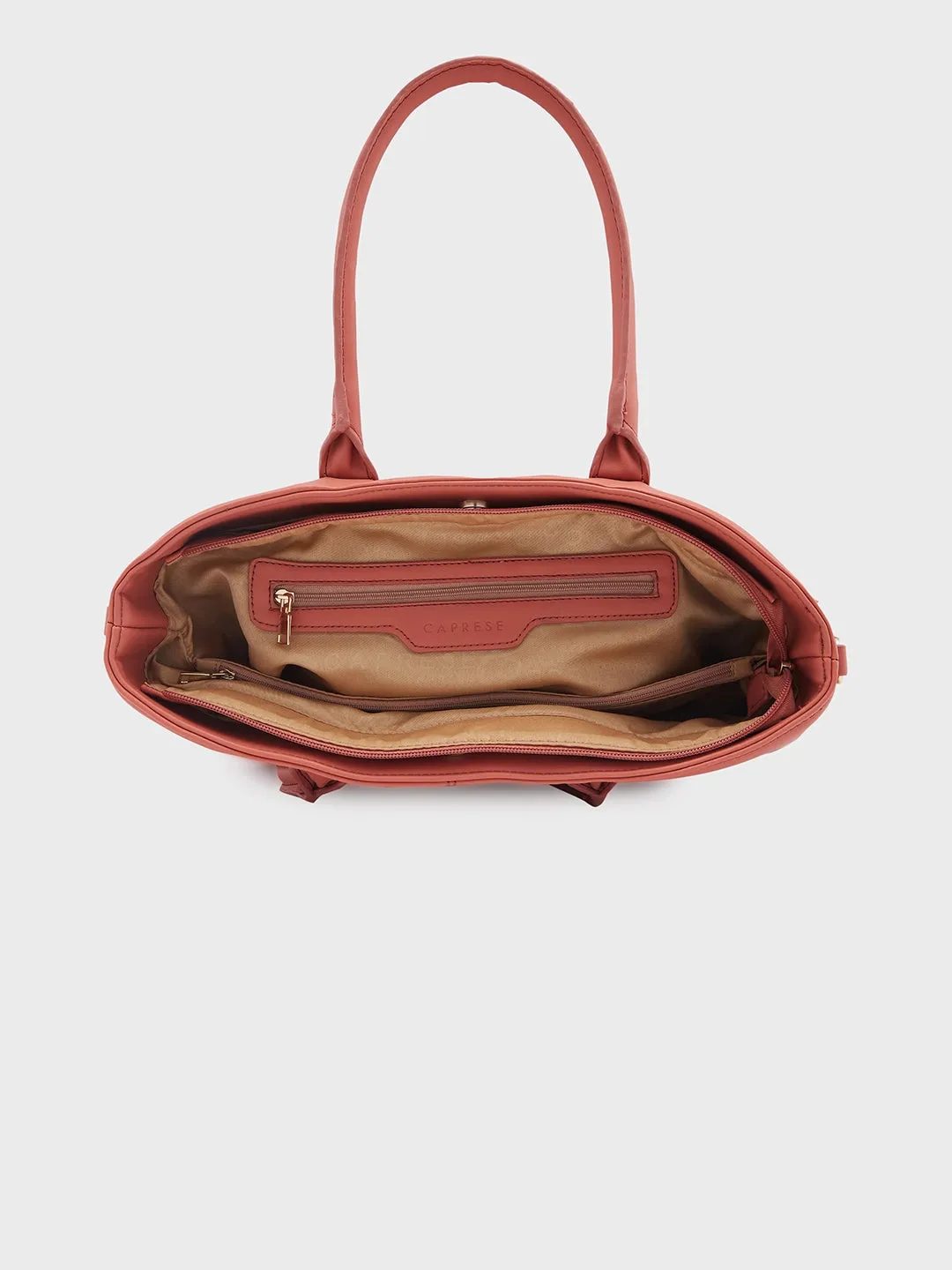 Caprese Milly Satchel Large Mud Peach