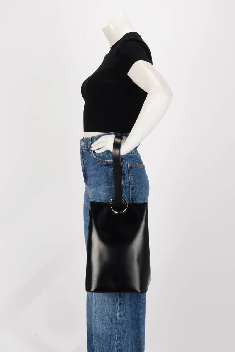 Cartier Black Polished Leather Panthere Bucket Bag