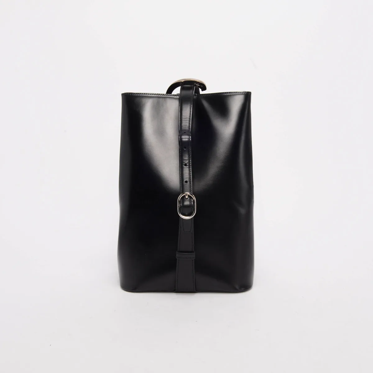 Cartier Black Polished Leather Panthere Bucket Bag