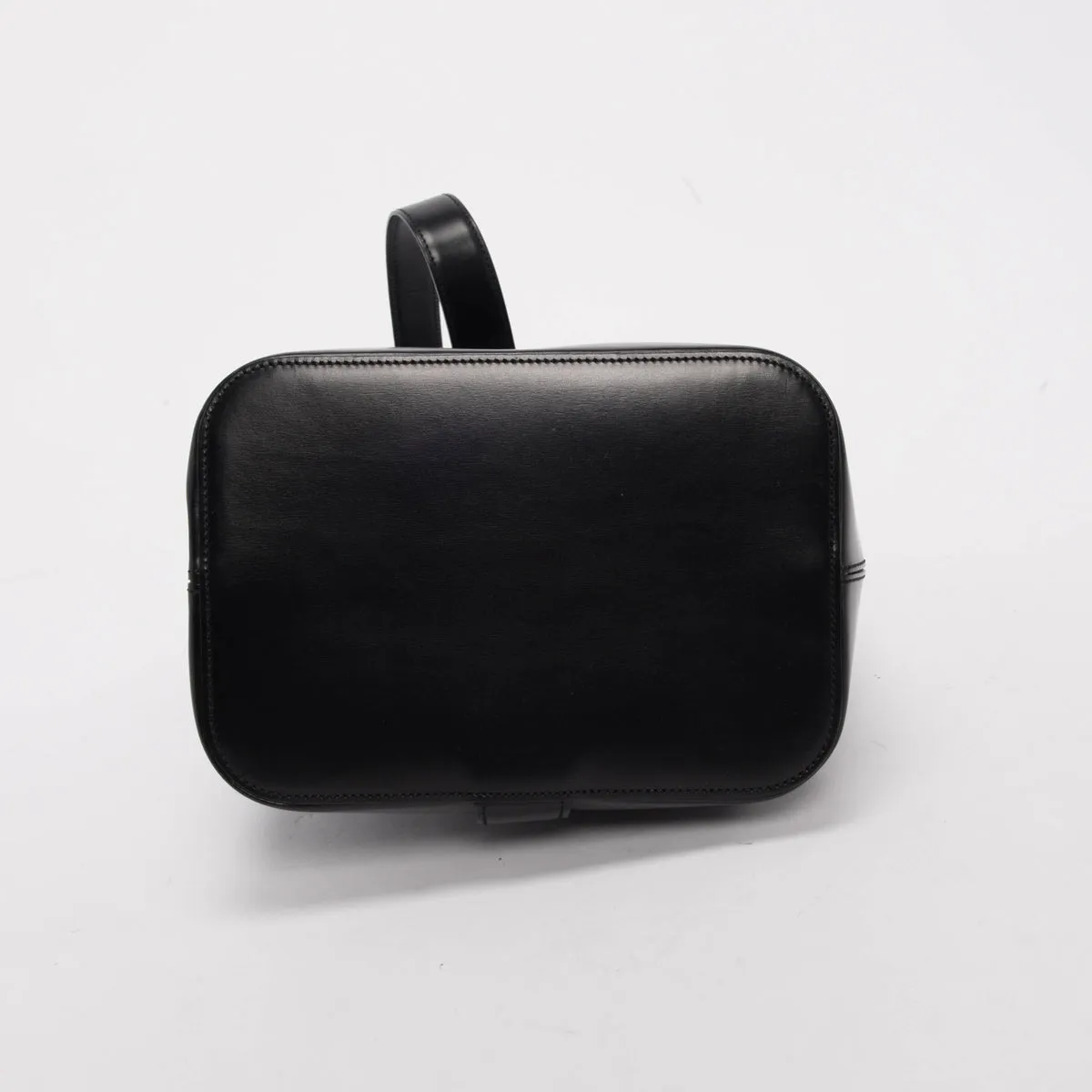 Cartier Black Polished Leather Panthere Bucket Bag