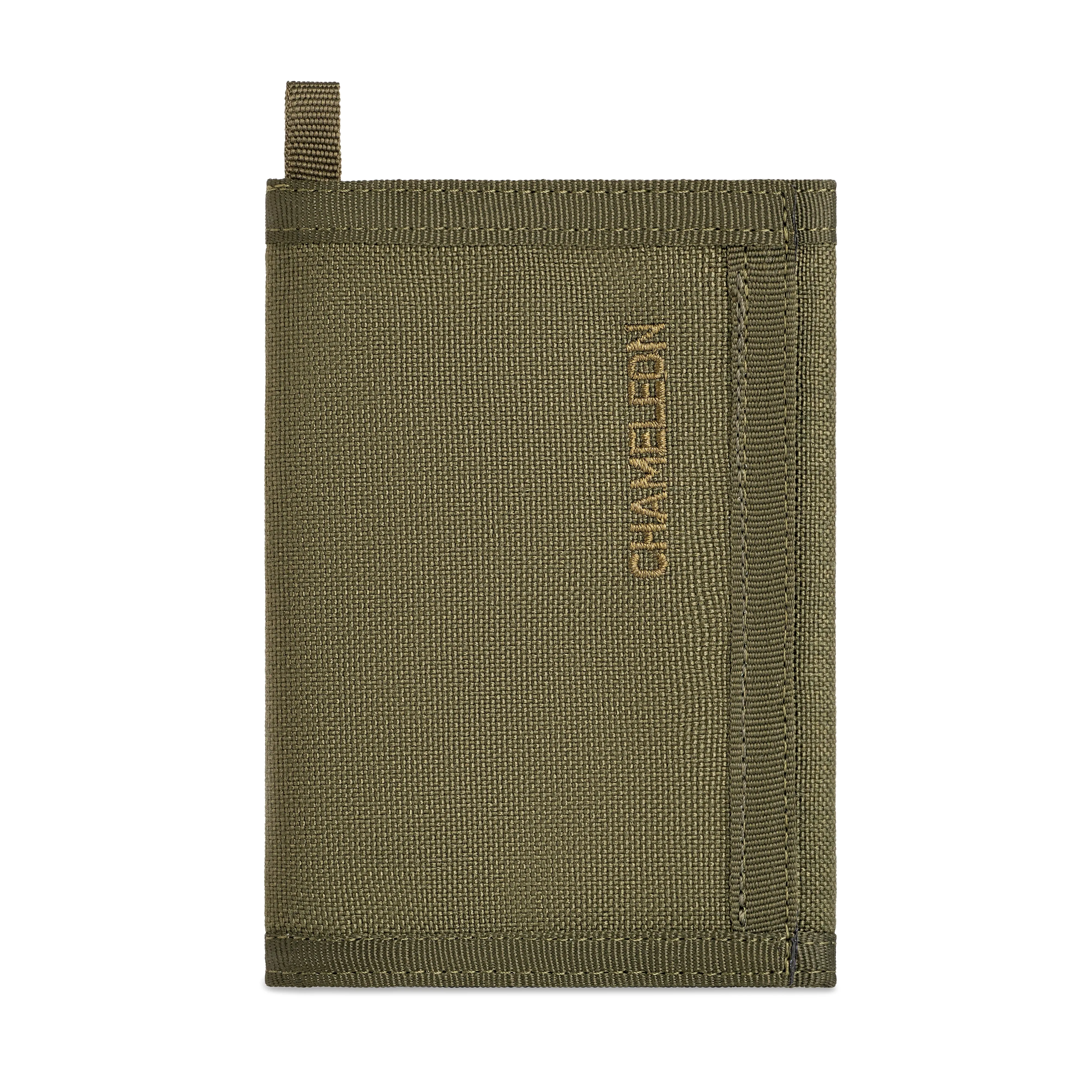 Chameleon Velcro Trifold Mens Wallet-Military Tactical Men Wallets- ID Card Holder - Canvas Thin Front Pocket Travel Wallet-Coin Zipper Pocket-Olive