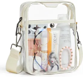 Clear bags Stadium Approved Crossbody Sling Bag Fanny Pack Backpack Purses for Women Men Belt bag for stadium events