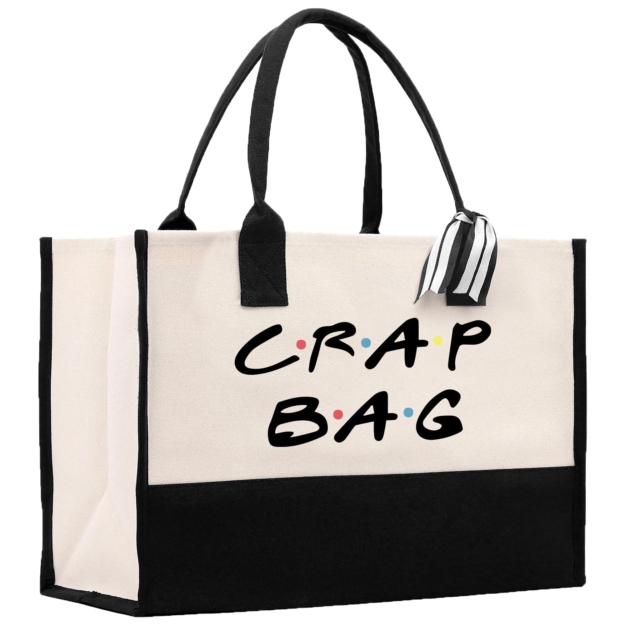 Crap Bag Cotton Canvas Tote Library Bag Birthday Gift Teacher Tote Funny Tote Bag Vacation Gift Work Tote Bag Friends Inspired Tote Bag