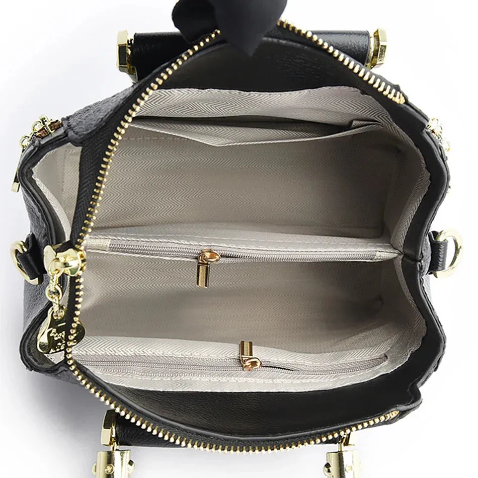 Crossbody Soft Leather Shoulder Messenger Bags For Women