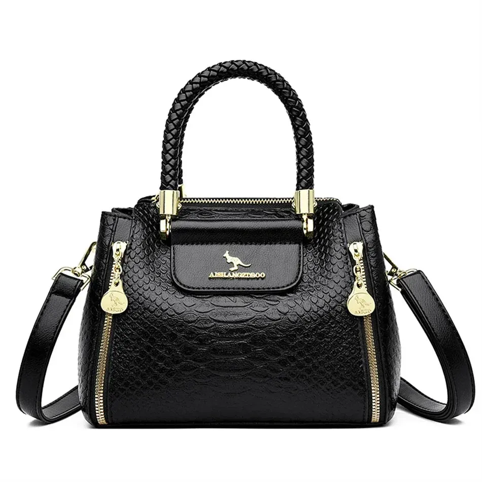 Crossbody Soft Leather Shoulder Messenger Bags For Women