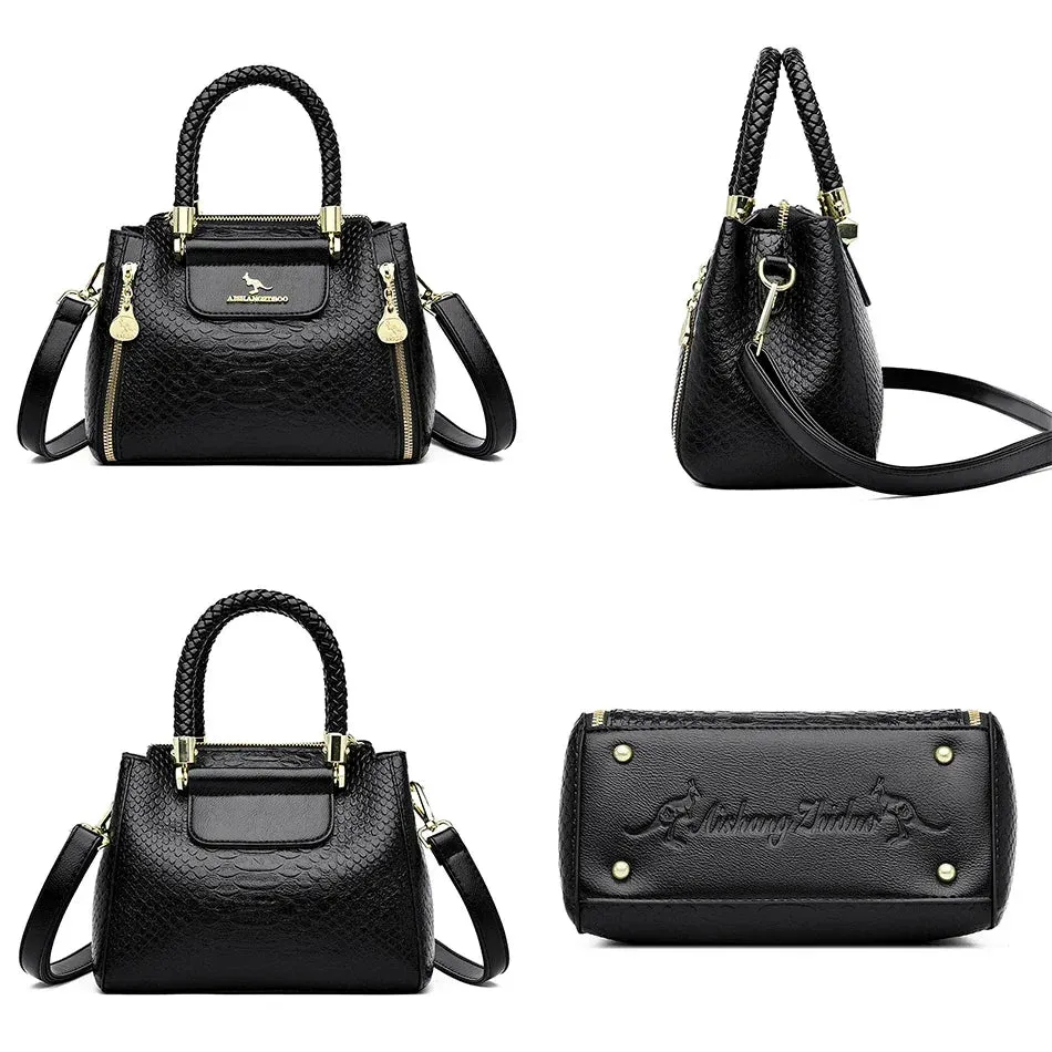 Crossbody Soft Leather Shoulder Messenger Bags For Women