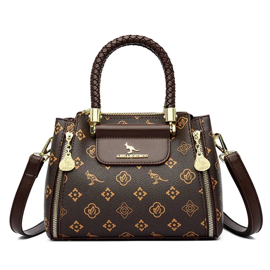Crossbody Soft Leather Shoulder Messenger Bags For Women