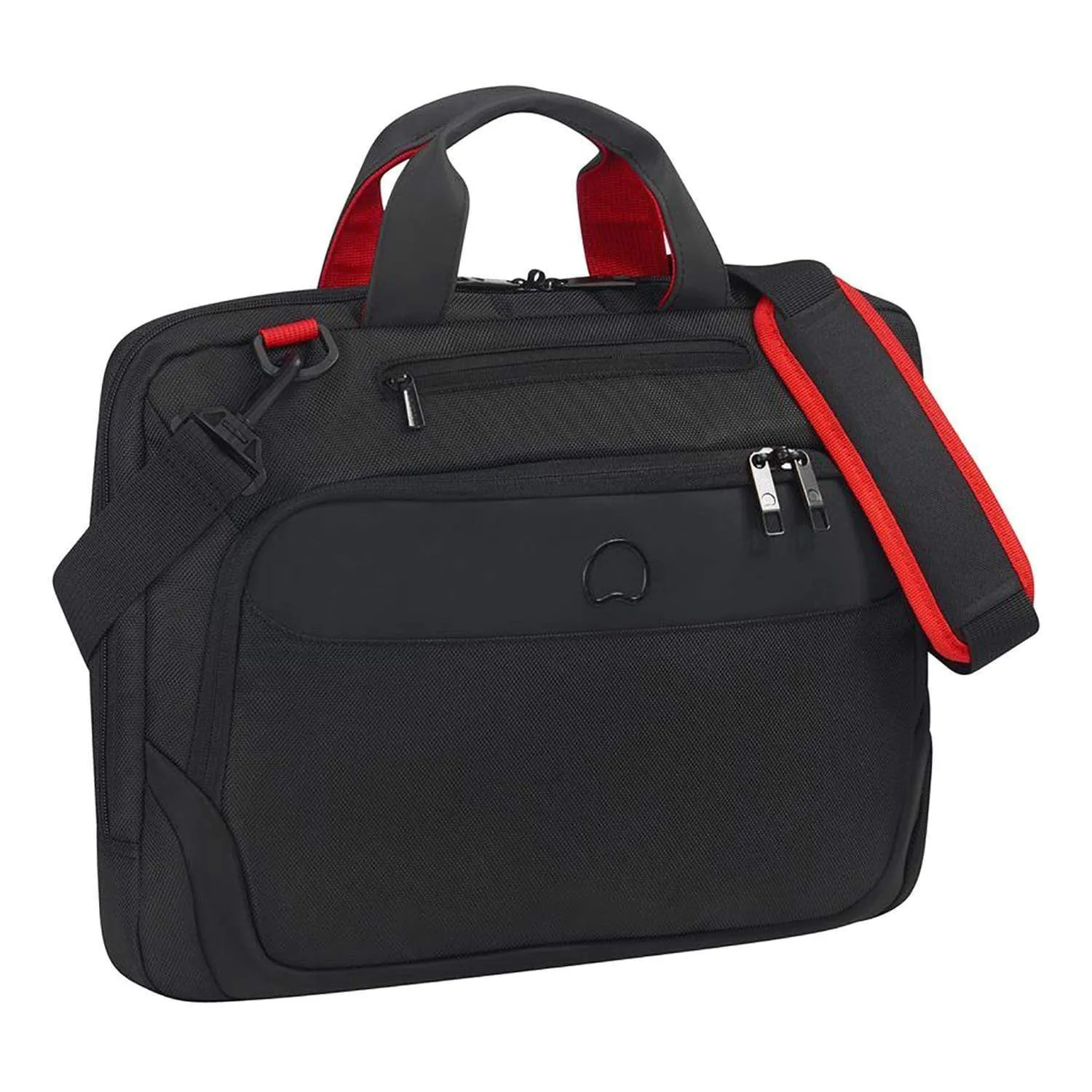 Delsey Parvis Plus 1 Compartment PC Protection Satchel - Black - 00394416000 BLK