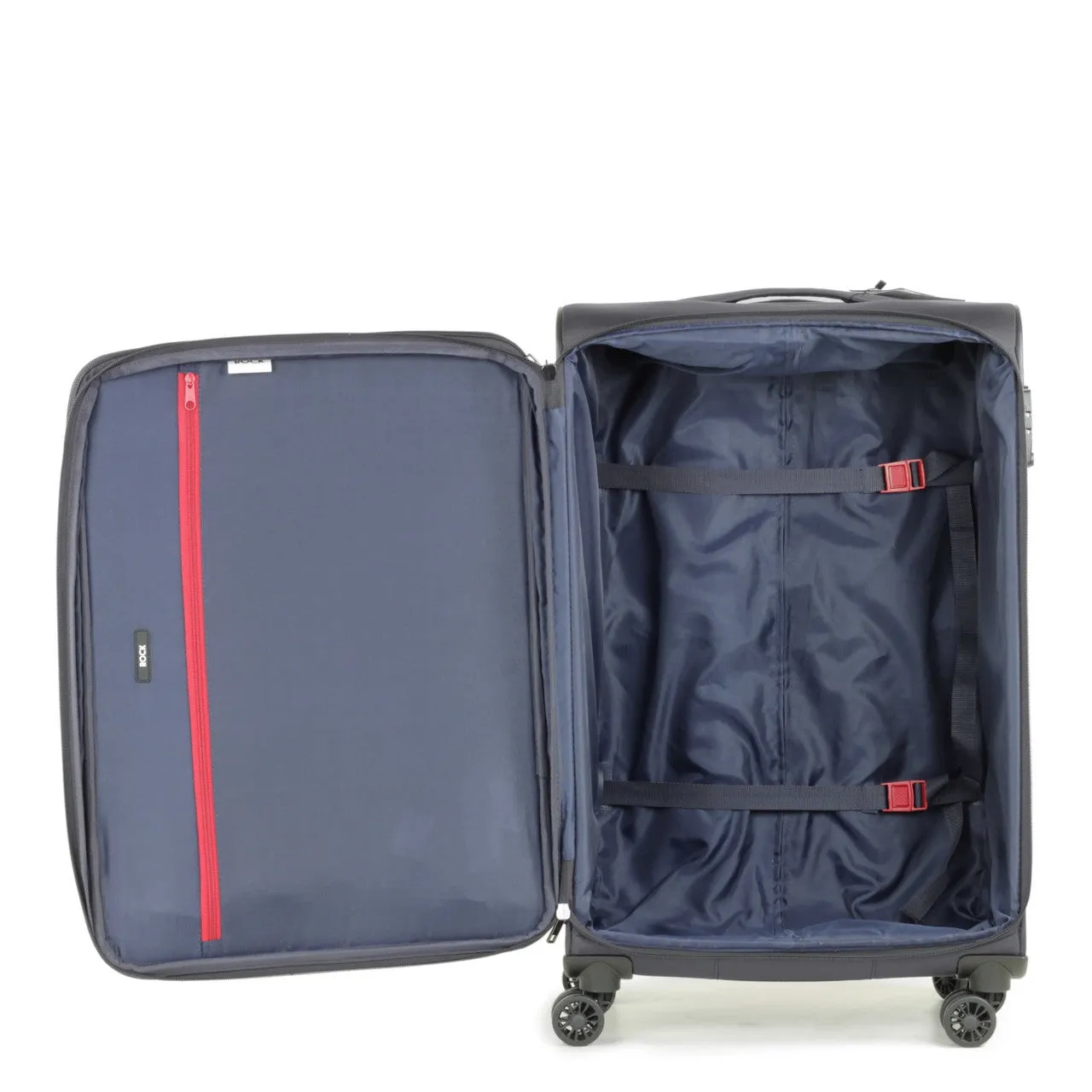 DELUXE-Lite 4 Wheel Expandable Medium Suitcase 72cm - Navy