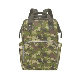 Diaper Bag - Camouflage | Multi Compartment Backpack, Babygirl Custom Diaper Bag, Hipster Diaper Backpack
