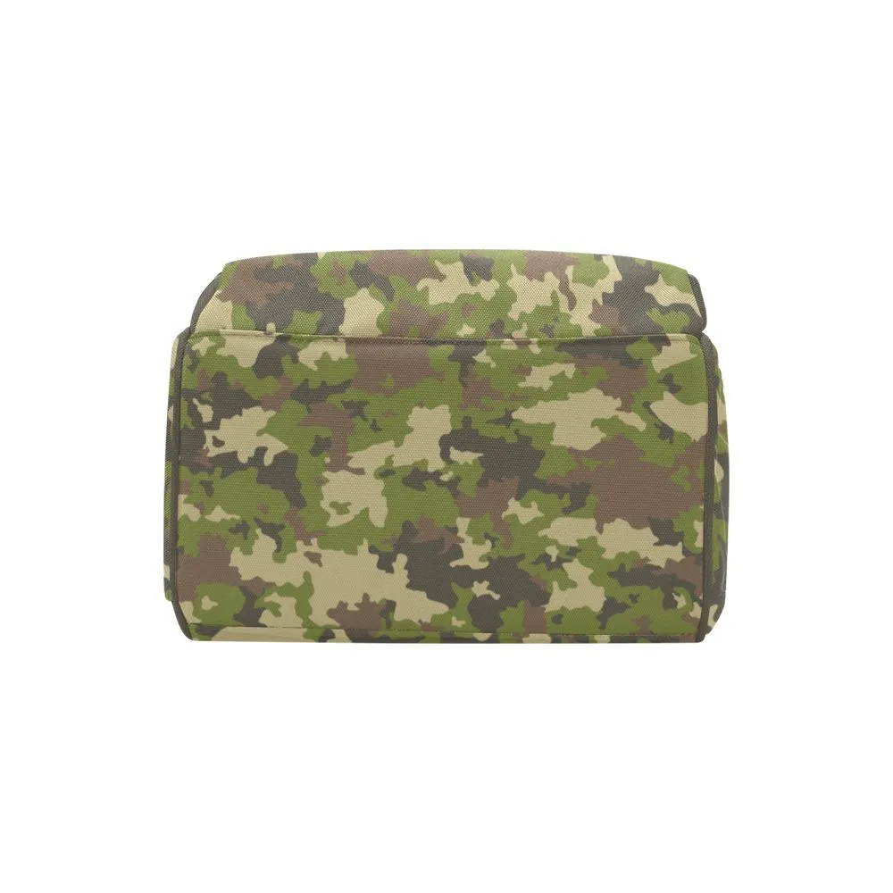Diaper Bag - Camouflage | Multi Compartment Backpack, Babygirl Custom Diaper Bag, Hipster Diaper Backpack