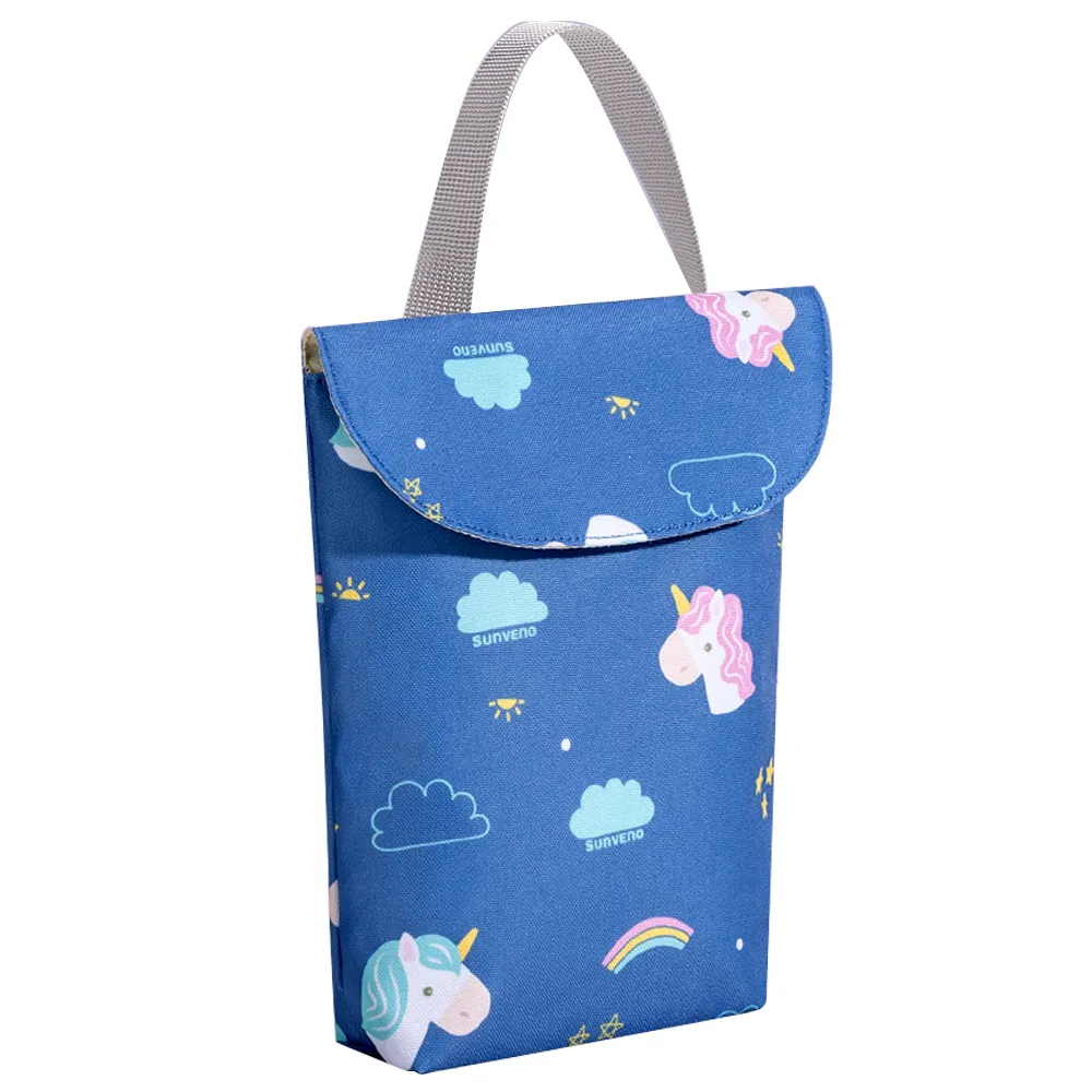 Diaper Travel Kit Diaper Bag - Unicorn Blue