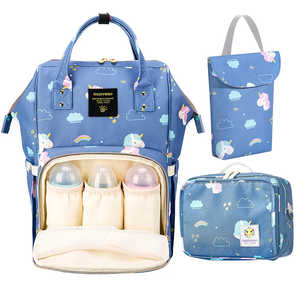 Diaper Travel Kit Diaper Bag - Unicorn Blue