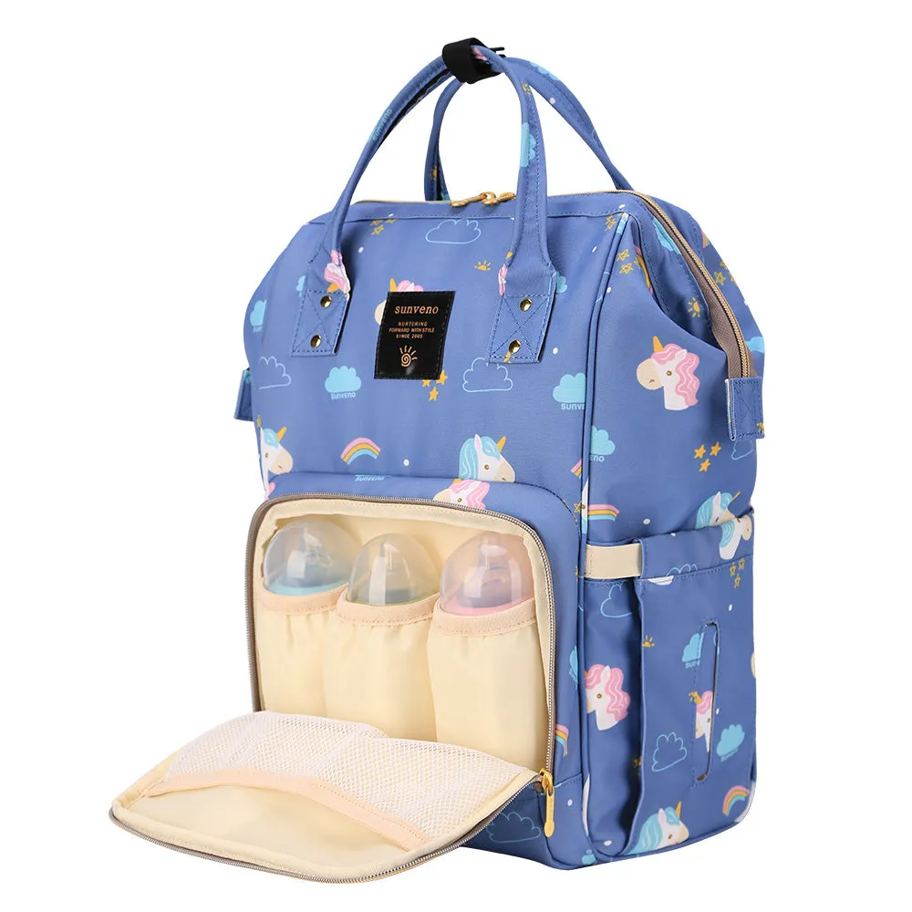Diaper Travel Kit Diaper Bag - Unicorn Blue