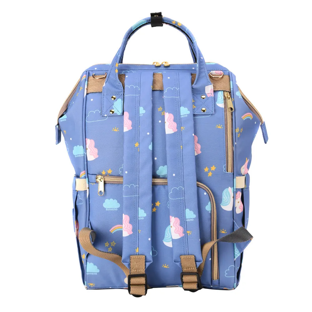 Diaper Travel Kit Diaper Bag - Unicorn Blue