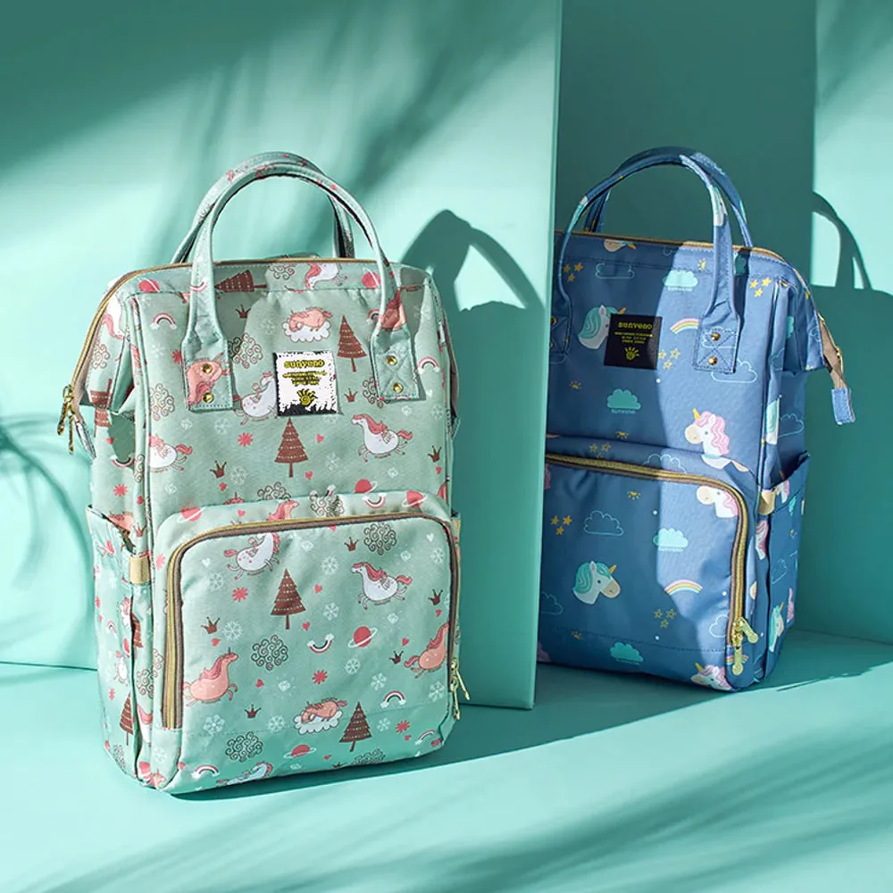 Diaper Travel Kit Diaper Bag - Unicorn Blue