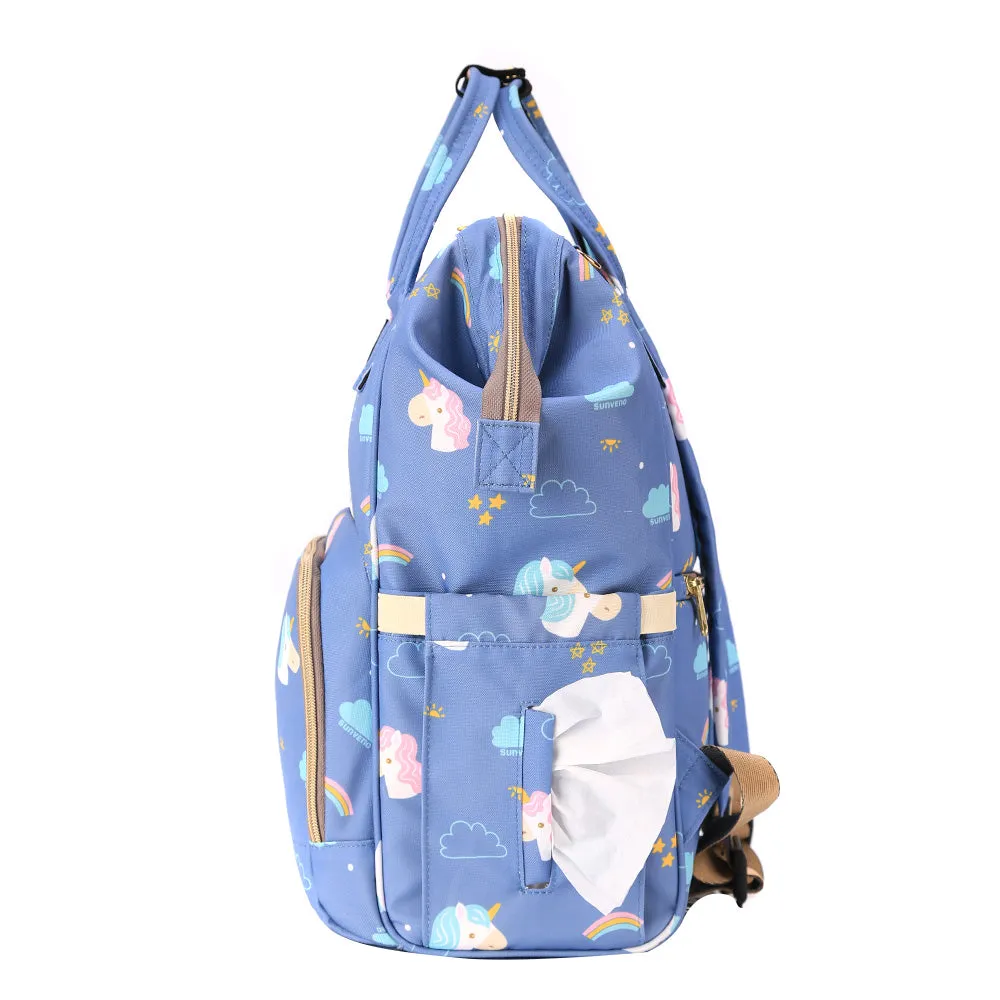 Diaper Travel Kit Diaper Bag - Unicorn Blue