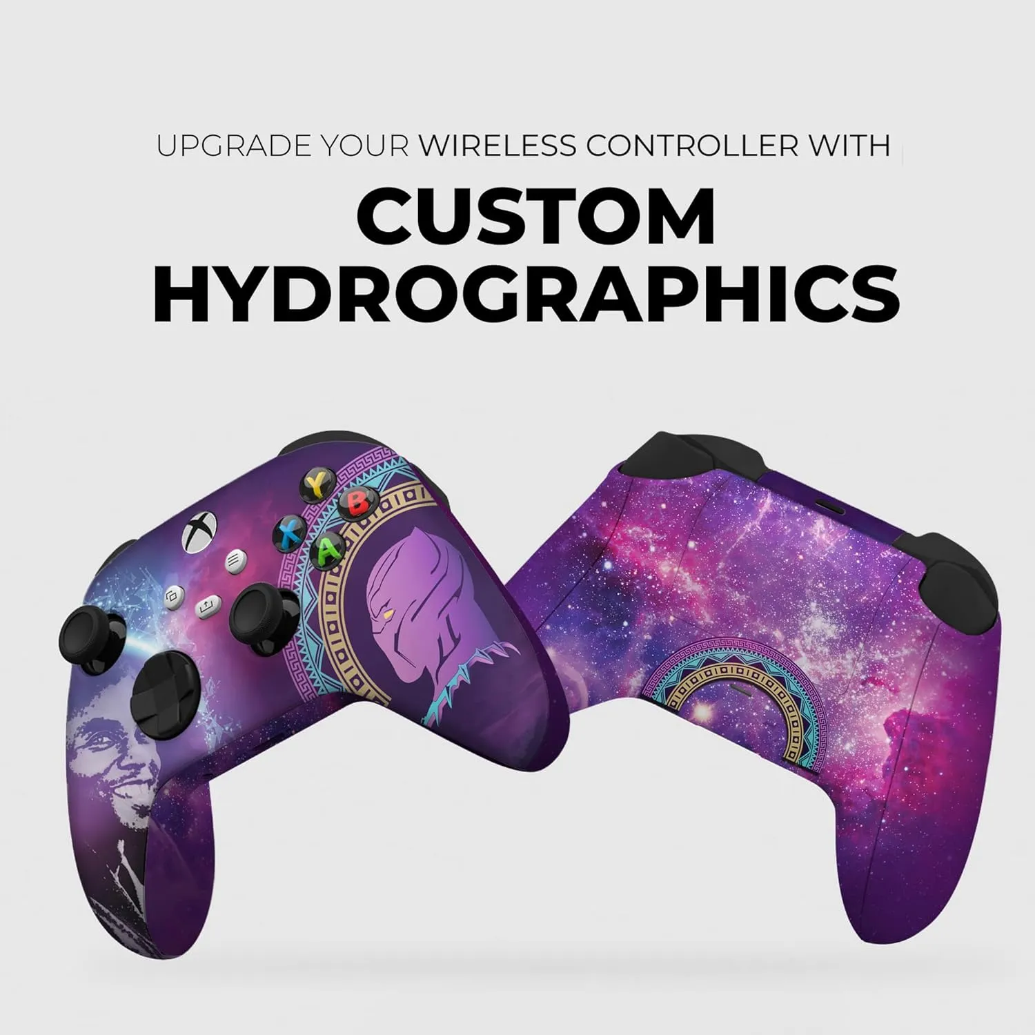 DreamController Blackk Panther Custom X-box Controller Wireless compatible with X-box One/X-box Series X/S Proudly Customized in USA with Permanent HYDRO-DIP Printing(NOT JUST A SKIN) (MODDED)