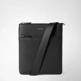 FLAT MESSENGER IN CACHEMIRE LEATHER