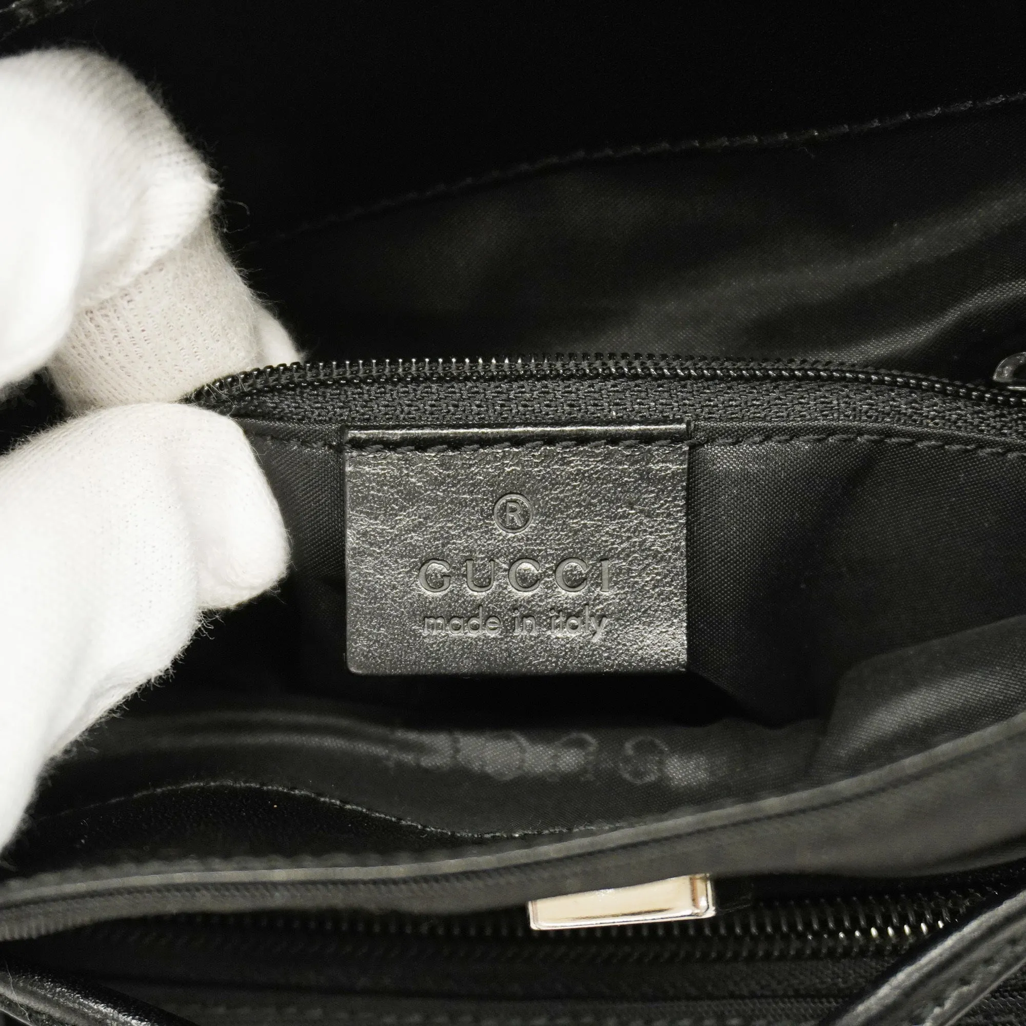 Gucci  Rucksack 003 0242 Women's Nylon Canvas Backpack Black